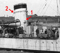 foto 03 Audace ex Kawakaze 1917 a Brindisi dettaglio fumaiolo copia