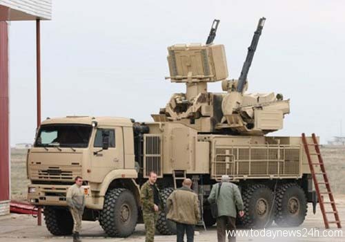 Air-Defense-missile-system-SA-22-also-known-as-Pantsir-of-Russia