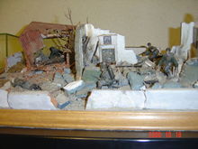 Diorama WWII 1/35 distrutto da alluvione del 2011