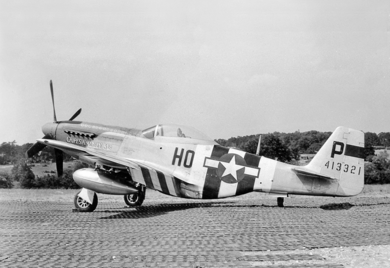 352nd FG 487th FS Preddy's new P-51D-5-NA 44-13321 Cripes A' Mighty 3rd