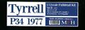 Tyrrell P34/2 Model Factory Hiro 1/12