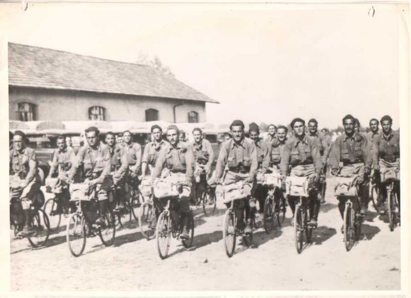 Bersaglieri Motorcycle Patrol In Greece