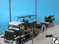 t-28 - Voroshilovets tractor + B-4 Howitzer